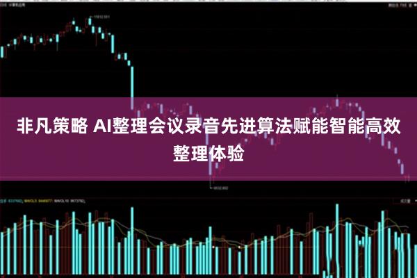 非凡策略 AI整理会议录音先进算法赋能智能高效整理体验